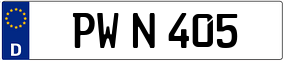 Trailer License Plate